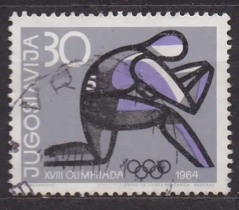 Jugoslawien, Mi-Nr. 1077 gest., Olympische Sommerspiele Tokio 1964: Ringer
