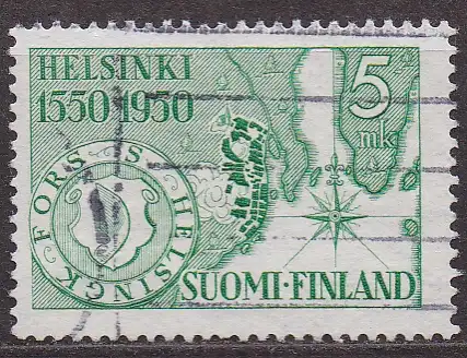 Finnland, Mi-Nr. 388 gest., 400 Jahre Stadt Helsinki