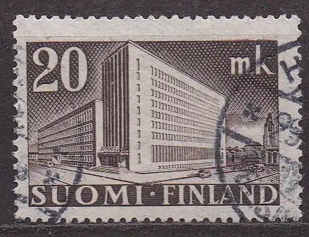 Finnland, Mi-Nr. 318 gest., Postverwaltungsgebäude in Helsinki