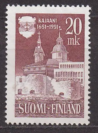 Finnland, Mi-Nr. 395 *, 300 Jahre Stadt Kajaani