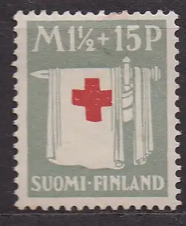 Finnland, Mi-Nr. 159 *, Rotes Kreuz