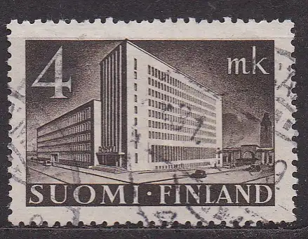 Finnland, Mi-Nr. 221 gest., Postverwaltungsgebäude in Helsinki