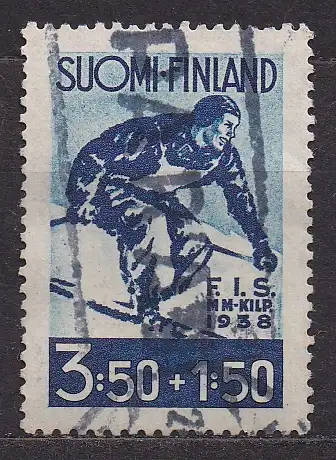 Finnland, Mi-Nr. 210 gest., Intern. Ski-Wettkämpfe Lahti