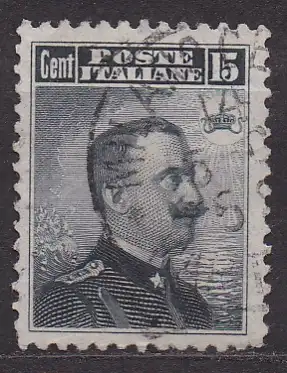 Italien, Mi-Nr. 87 gest., König Viktor Emanuel III.