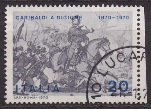 Italien, Mi-Nr. 1317 gest., 100. Jahrestag des Einzugs Garibaldis in Dijon