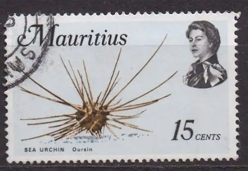 Mauritius, Mi-Nr. 336 X gest., Meerestiere