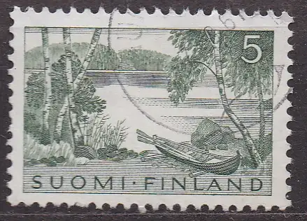 Finnland, Mi-Nr. 532 gest., Seenlandschaft