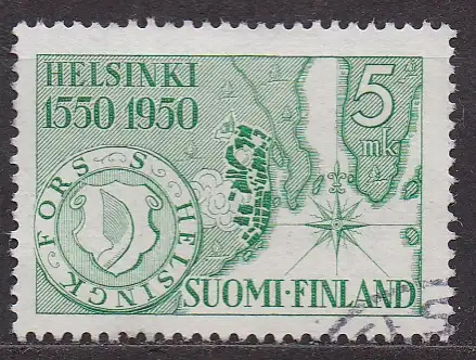 Finnland, Mi-Nr. 388 gest., 400 Jahre Stadt Helsinki