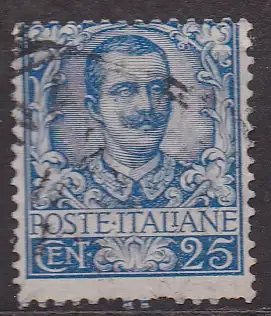 Italien, Mi-Nr. 79 gest., König Viktor Emanuel III.
