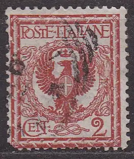 Italien, Mi-Nr. 75 gest., Adler mit Wappenschild