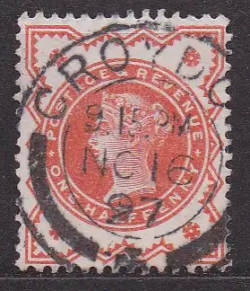 Großbritannien, Mi-Nr. 86 gest., Königin Viktoria