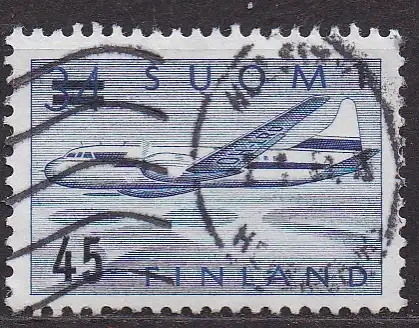Finnland, Mi-Nr. 505 gest., Flugzeug