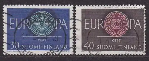 Finnland, Mi-Nr. 525 - 526 gest., kompl., Europa CEPT 1960
