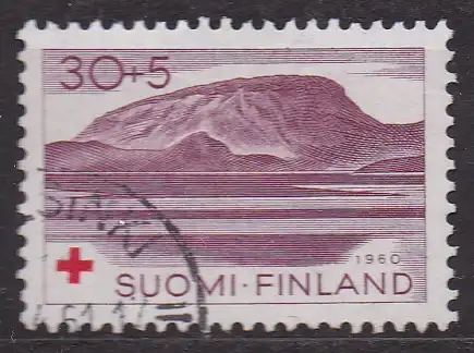 Finnland, Mi-Nr. 530 gest., Rotes Kreuz: Saana-Gebirge