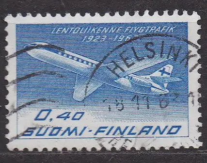 Finnland, Mi-Nr. 581 gest., 40 Jahre Fluggesellschaft Aero Oy (FINNAIR)