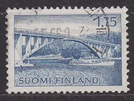 Finnland, Mi-Nr. 583 gest., Parainen-Brücke