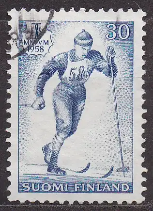 Finnland, Mi-Nr. 490 gest., Nordische Ski-Weltmeisterschaften
