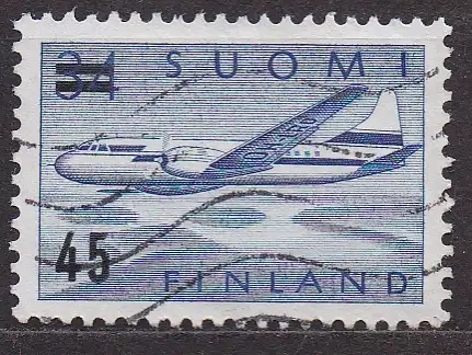 Finnland, Mi-Nr. 505 gest., Flugzeug