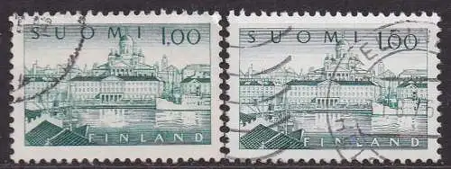 Finnland, Mi-Nr. 567 x + 567 y gest., Südhafen in Helsinki