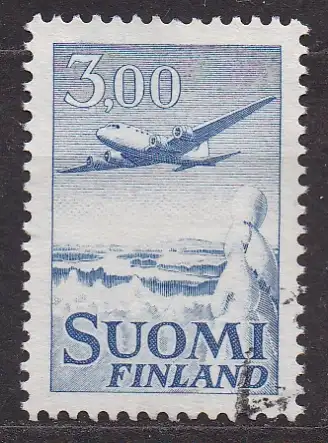 Finnland, Mi-Nr. 579 x I gest., Flugzeug
