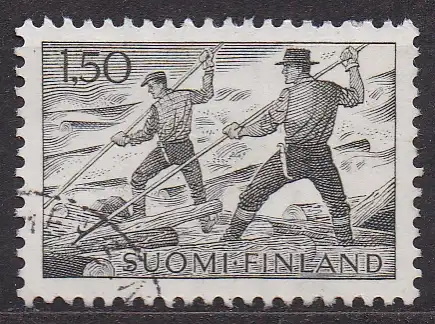Finnland, Mi-Nr. 582 x gest., Flößer