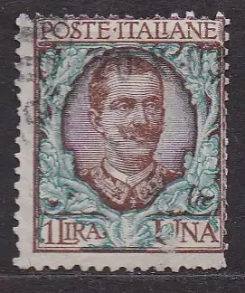 Italien, Mi-Nr. 83 gest., König Viktor Emanuel III.