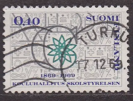 Finnland, Mi-Nr. 664 gest., 100 Jahre Schulverwaltung in Finnland