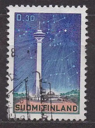 Finnland, Mi-Nr. 692 gest., Fernsehturm in Tampere
