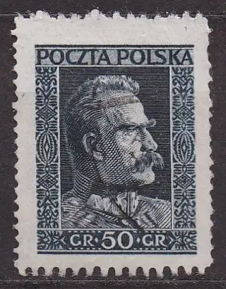 Polen, Mi-Nr. 257 gest., Jozef Pilsudski