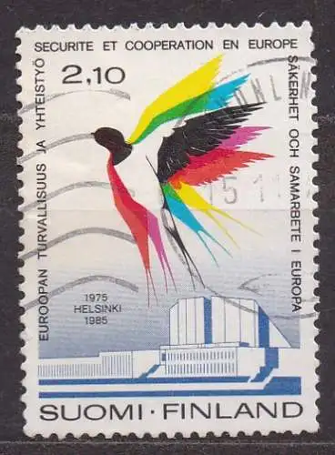Finnland, Mi-Nr. 970 gest., 10. Jahrestag der Unterzeichnung der KSZE-Schlussakte