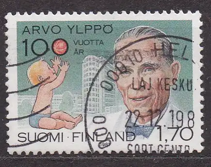 Finnland, Mi-Nr. 1031 gest., 100. Geburtstag von Staatspräsident Arvo Yippö