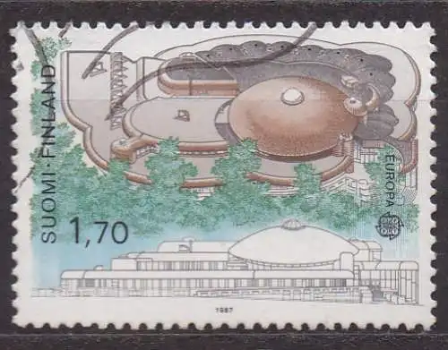 Finnland, Mi-Nr. 1037 gest., Europa: Moderne Architektur > Stadtbibliothek in Tampere