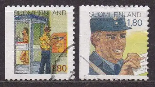 Finnland, Mi-Nr. 1039 Dl + 1042 gest., Postdienst