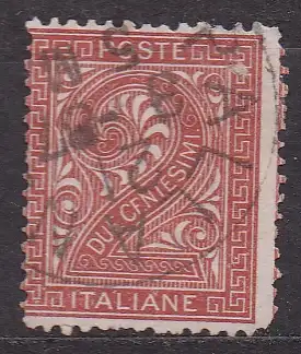 Italien, Mi-Nr. 24 gest., Ziffernzeichnung