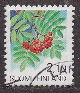 Finnland, Mi-Nr. 1126 gest., Pflanzen: Eberesche