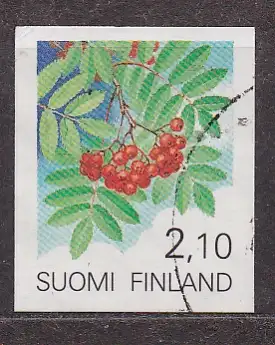 Finnland, Mi-Nr. 1129 gest., Pflanzen: Eberesche