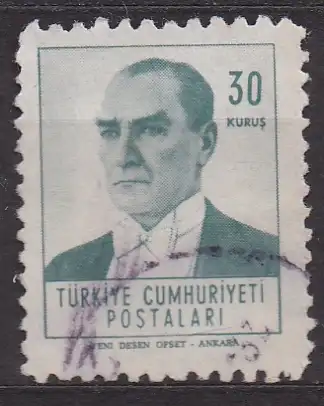 Türkei, Mi-Nr. 1818 gest., Staatspräsident Kemal Atatürk
