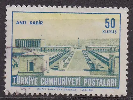 Türkei, Mi-Nr. 1857 gest., Bauwerke in Ankara: Atatürk-Mausoleum