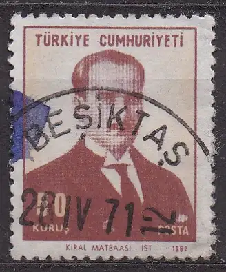Türkei, Mi-Nr. 2084 gest., Staatspräsident Kemal Atatürk