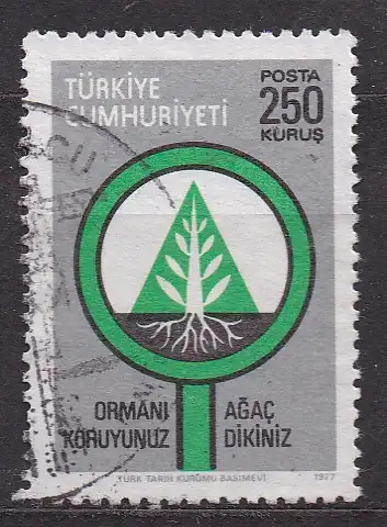 Türkei, Mi-Nr. 2442 gest., Erhaltung des Waldes