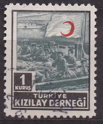 Türkei, Zwangszuschlag für Roten Halbmond Mi-Nr. 175 gest., Roter Halbmond