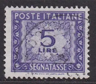 Italien, Portomarke Mi-Nr. 78 gest., Ziffernzeichnung