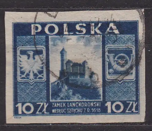 Polen, Mi-Nr. 443 gest., Baudenkmäler: Schloß Lanckorona