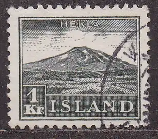 Island, Mi-Nr. 182 gest., Landschaften: Vulkan Hekla