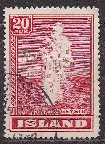 Island, Mi-Nr. 194 gest., Großer Geysir