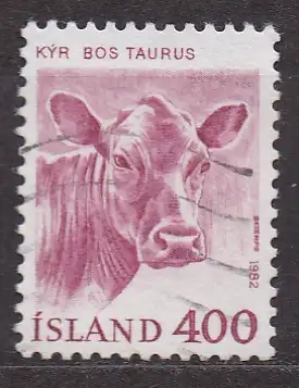 Island, Mi-Nr. 581 gest., Rind
