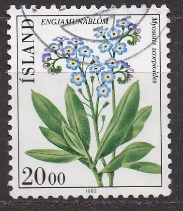 Island, Mi-Nr. 595 gest., Blume
