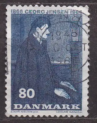 Dänemark, Mi-Nr. 444 x gest., 100. Geburtstag von Georg Arthur Jensen