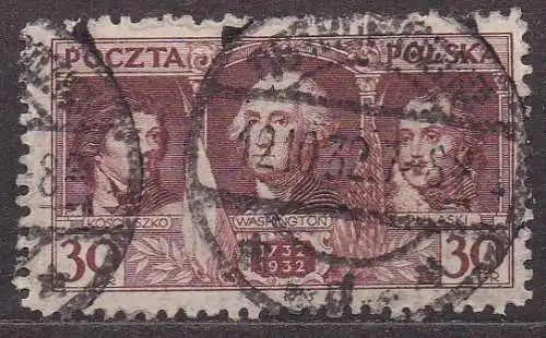 Polen, Mi-Nr. 271 gest., 200. Geburtstag von George Washington