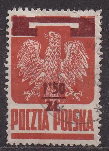 Polen, Mi-Nr. 409 gest., Polnisches Staatswappen